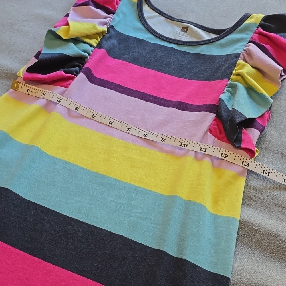 Tea Collection Colorful Striped Girls Dress - Picture 6 of 11